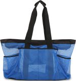 Extra Large Beach Bag， XL Mesh Tote with Zipper and Pockets Ideal for Your Family Beach Trip - Image 2